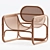 Modern Marte Lounge Chair: 3D Model 3D model small image 3