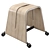 Mobile Boards Stool with Casters 3D model small image 1