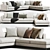 Modern Minotti Andersen Sofa 3D Model 3D model small image 1