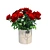 Red Rose Vases Set Beauty 3D model small image 2