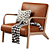 Scandinavian Style Lounge Chair mbedtls 3D model small image 2