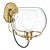 - Translation from Russian: N/A
- Short Unique Title: Elegant Brass Glass Wall Sconce 3D model small image 1