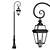 Antique Style Outdoor Street Lamp 3D model small image 1