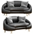 Stylish Lula Upholstered Sofa 3D model small image 1