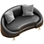 Stylish Lula Upholstered Sofa 3D model small image 3