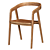 Elegant Lana Dining Chair 3D model small image 1