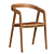 Elegant Lana Dining Chair 3D model small image 5