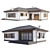 Single Story House with Garage 3D model small image 1