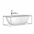 Luxury Freestanding Stone Bath 1700MM 3D model small image 3