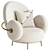 Modern SHELL Armchair 3D Model 3D model small image 1