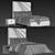 Modern Platform Bed Reeves by Minotti 3D model small image 3