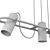 Vele Luce Hanging Light 3 Bulbs 3D model small image 4