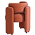 Contemporary Design Chair Chaplin 3D model small image 3