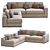 Premium Modular Sofa by Minotti 3D model small image 2