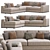 Premium Modular Sofa by Minotti 3D model small image 3