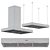 Sleek Miele Range Hood 3D model small image 3