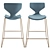 Elegant Italian Bar Stool Quo 3D model small image 7