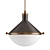 Aster Milk Glass Pendant Light 3D model small image 1