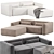 Modern Modular Sectional Sofa Set 3D model small image 1