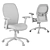 Luxury Leather Office Swivel Chair 3D model small image 7