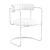 Stylish FF Cantilever Dining Chair 3D model small image 6