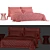 Modern Dual Material Bed Model 3D model small image 4