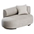 Kartell Chenille Dormeuse Sofa Bed 3D model small image 1