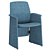 Elegant Downtown Conference Chair 3D model small image 3