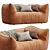 Modern Italian Design Sofa Set 3D model small image 1