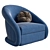 Regal Swivel Accent Chair 3D model small image 1