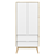 Leslie 2 Swing Wardrobe, Color Options 3D model small image 2