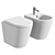 Valdama IL Rimless Toilet - Modern Efficiency 3D model small image 1