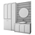 Modern Bathroom Set Ensemble 3D model small image 2