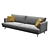 Kaza's James Sofa: Luxurious Comfort 3D model small image 2