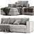 Modern Jesse Alfred Sofa Set 3D model small image 4