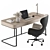 Executive Desk - Modern Workstation 3D model small image 2