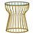 Sleek Pillar Side Table 3D model small image 1