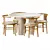 Elegant Dining Set AnthroStyle 3D model small image 2