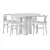 Elegant Dining Set AnthroStyle 3D model small image 3