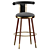 Elegant Moris Bar Chair France 3D model small image 1