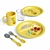 Kids' 3-Color Plastic Tableware Set 3D model small image 8