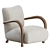 Modern Sula Lounge Chair, Elegant 3D model small image 1