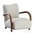 Modern Sula Lounge Chair, Elegant 3D model small image 4