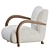 Modern Sula Lounge Chair, Elegant 3D model small image 7