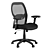 Title: Mesh Back Fabric Office Chair 3D model small image 1