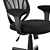 Title:  Mesh Back Office Chair with Fabric Seat 3D model small image 5