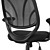 Title:  Mesh Back Office Chair with Fabric Seat 3D model small image 6