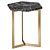 Hex Side Table Antique Brass 3D model small image 1