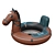 Luxury Horse Pool Float 3D model small image 2