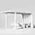 Garda Pergola, Waterfront Bench, Estel Urn 3D model small image 4